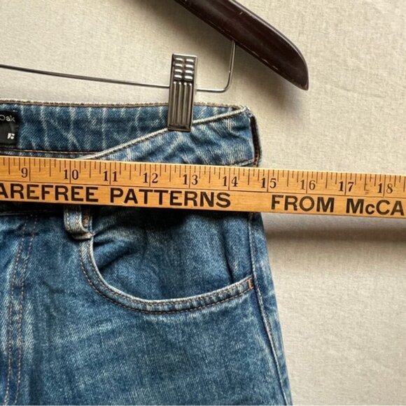 Frank & Oak Karen kick flare fit denim jeans Sz 27 - Picture 9 of 12